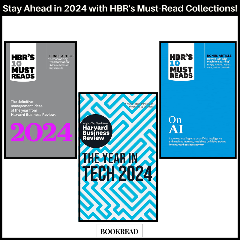 Stay Ahead in 2024 with HBR's Must-Read Collections! 3 books
